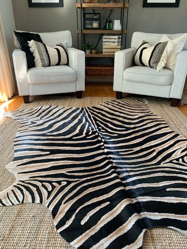 Tappeto zebra pelle di - zebra,